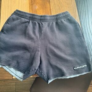 Alphalete Black Athletic Shorts Relaxed Fit